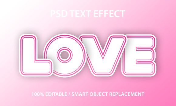 Download Text Effect Love Paper Premium - Love paper Collection