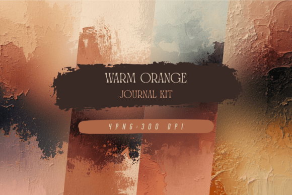 Download Warm Orange Journal Kit, Wallpaper - Warm orange Collection