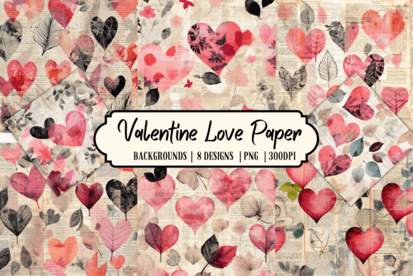 Download Valentine Love Paper Background - Love paper Collection